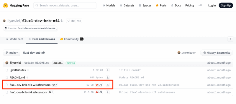 Stable Diffusion WebUI Forgeでの導入 flux1-dev-bnb-nf4-v2.safetensors