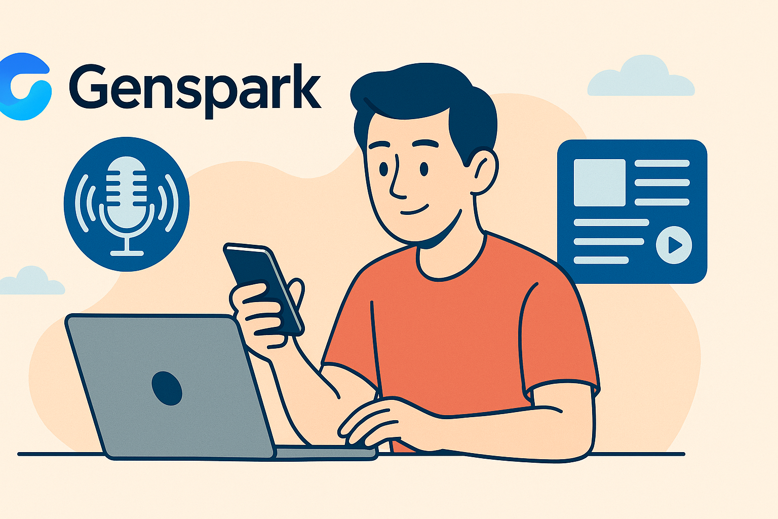 Genspark AIポッドキャストの使い方ガイド