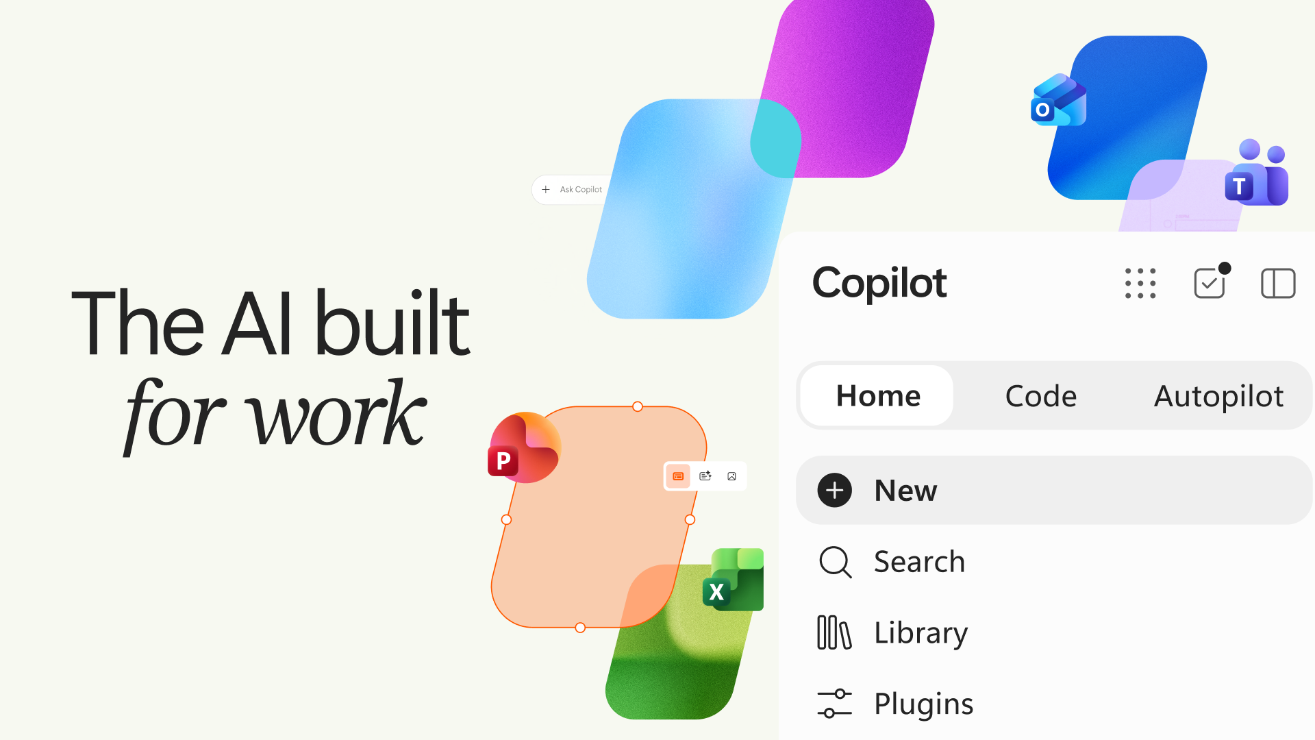 マイクロソフト、新しいCopilotの構成を発表 「Home」「Code」「Autopilot」を追加
