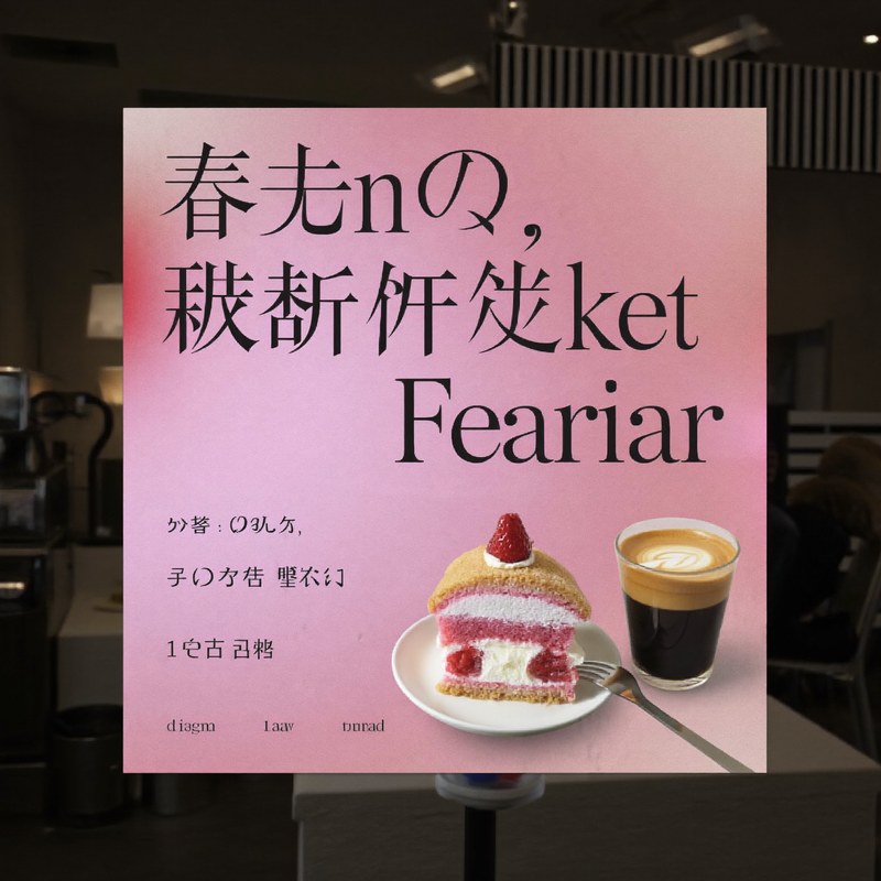 Higgsfieldで作った日本語の文字入りのカフェのバナー